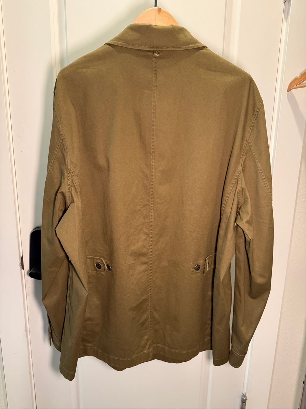 BROOKS BROTHERS - Dark Olive Cotton Twill Chore Coat in Men’s 2XL (NWT) - Picture 3 of 13